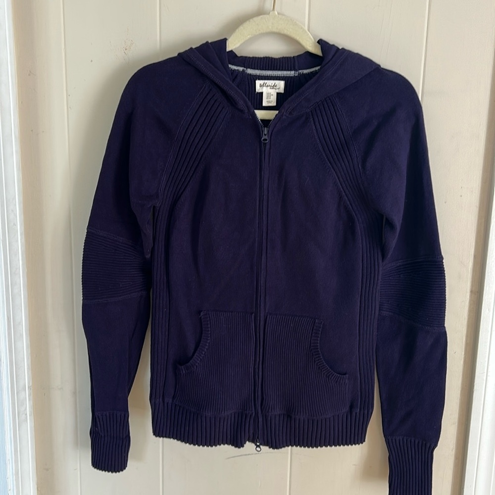 Telluride Women’s Purple Hooded Cardigan